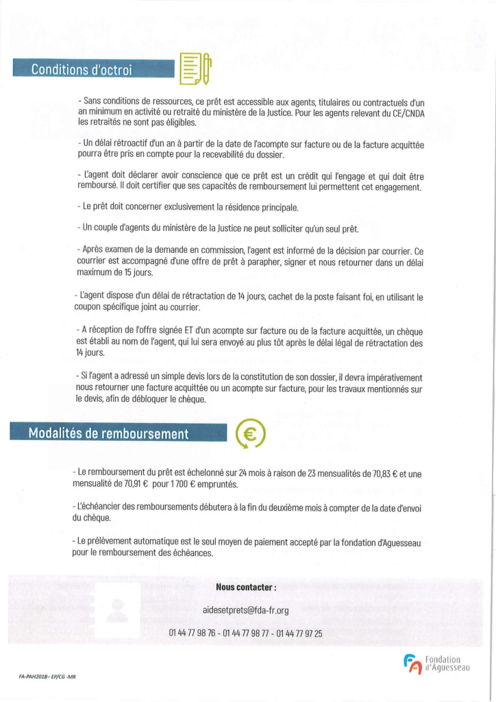Note d'information Fondation d'Aguesseau 2018-2